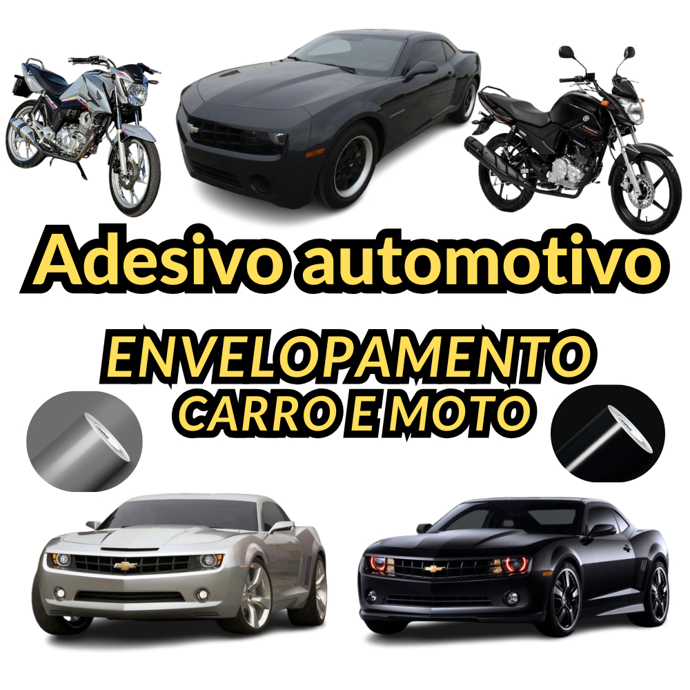 Adesivo Automotivo - 2mx1,20 envelopamento Capo, teto de carro, tanque de moto - black piano, prata.