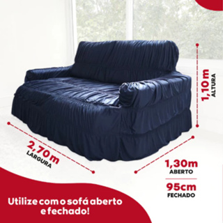 CAPA PARA SOFÁ RETRATIL EXTENSIVO LARGURA ATÉ 2,70M CAPA DE SOFÁ GRANDE 4 LUGARES PROMOÇÃO em Oferta na Shopee