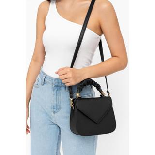 Bolsa feminina pequena transversal de ombro | preta, estruturada, elegante, moderna e casual em Oferta na Shopee