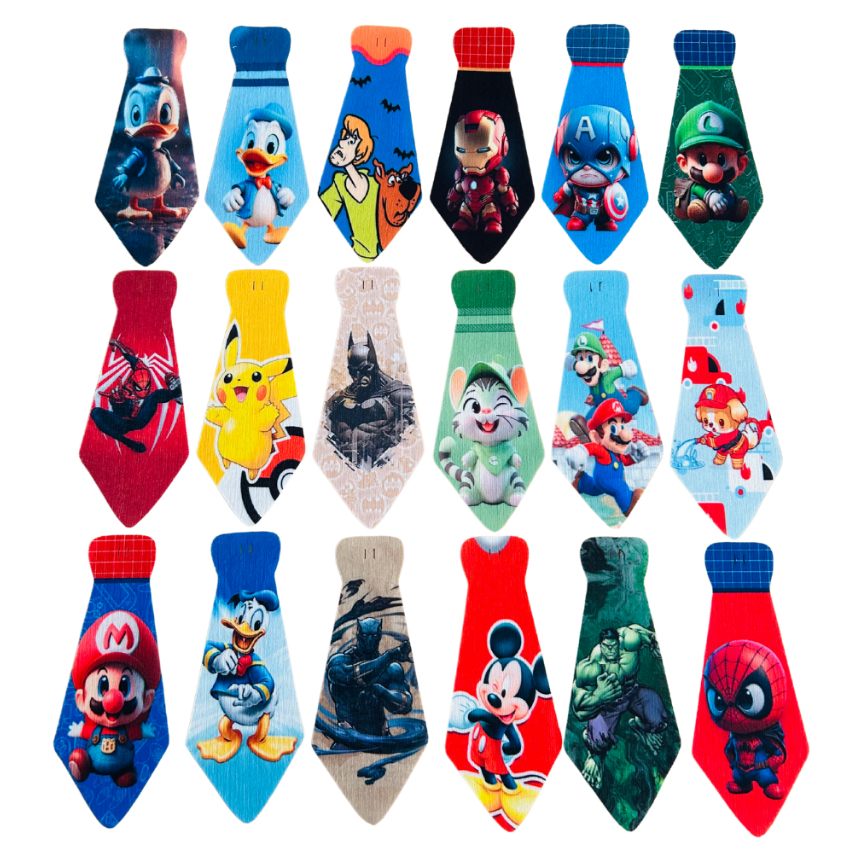 Kit gravatinhas pet estampadas personagens P/M/G 100% lavável cães macho cachorro pet shop banho e tosa