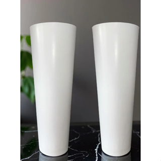 Kit 2 Vasos para plantas Cone em Polietileno Mordeno Luxo Brilhante decorativo para casa, jardim 68cm em Oferta na Shopee
