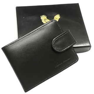 Carteira de couro legítimo masculina porta cartões dinheiro documentos presente completa em Oferta na Shopee