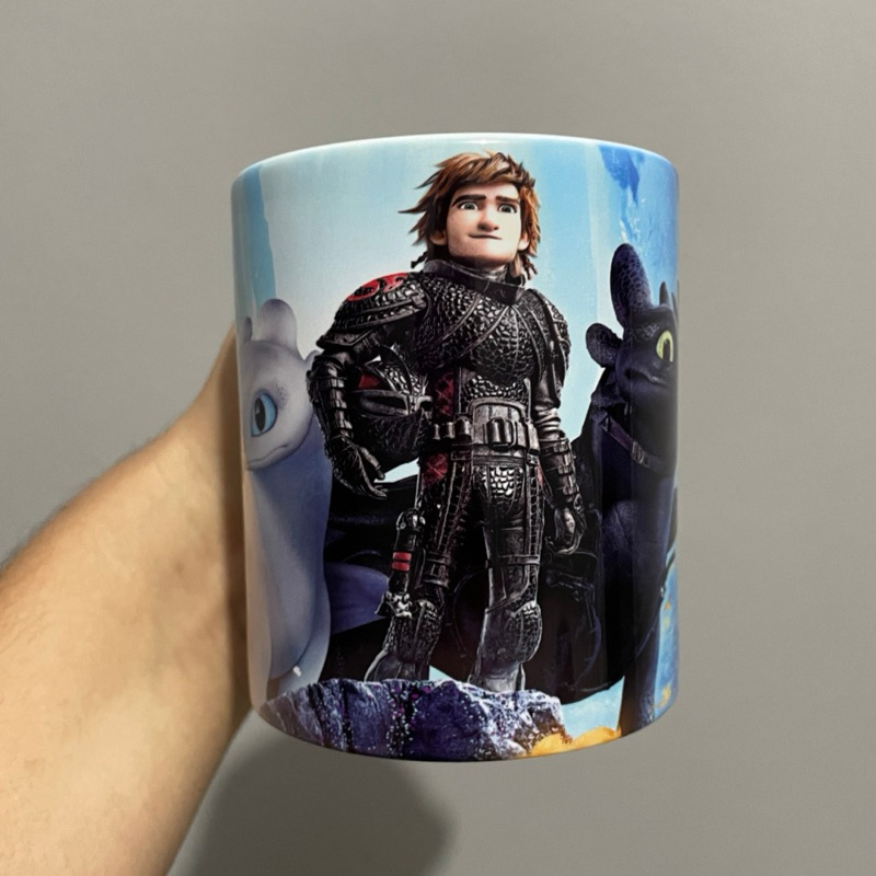 Caneca Como Treinar seu Dragão COM SEU NOME de Porcelana vários modelos em Oferta na Shopee
