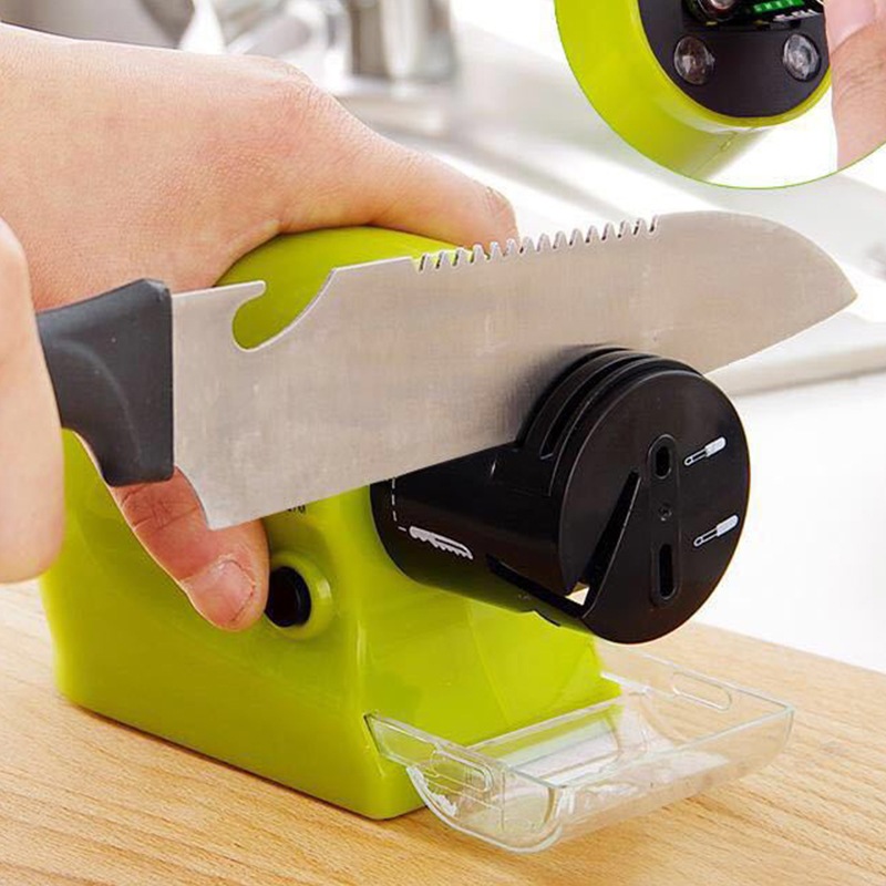 Imagem Amolador de Faca Elétrico a Pilha Portátil de Utensílios de Cozinha Facas Tesoura Ferramentas Profissional