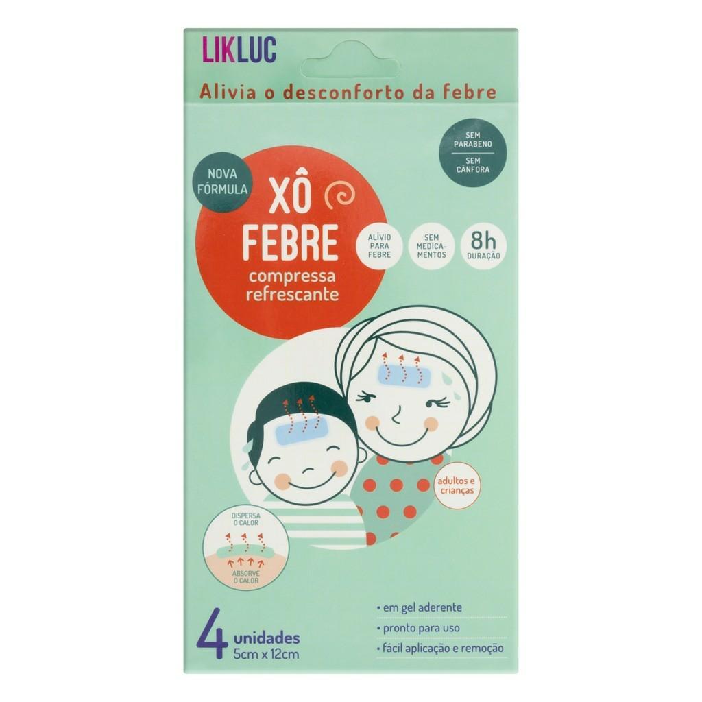Xô febre - compressa refrescante para alivio da febre. Likluc