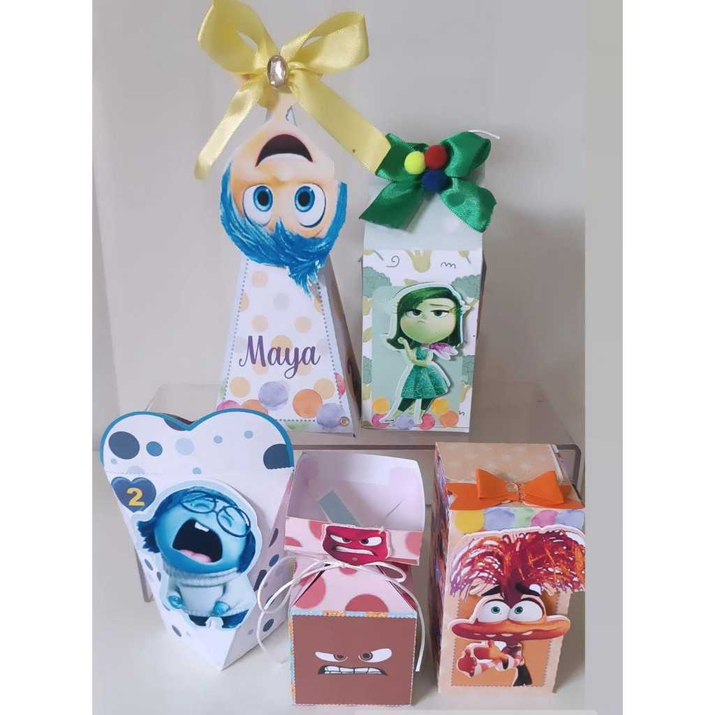 Kit Festa  Lembrancinhas Personalizadas Divertidamente- caixinhas personalizadas - papelaria personalizada