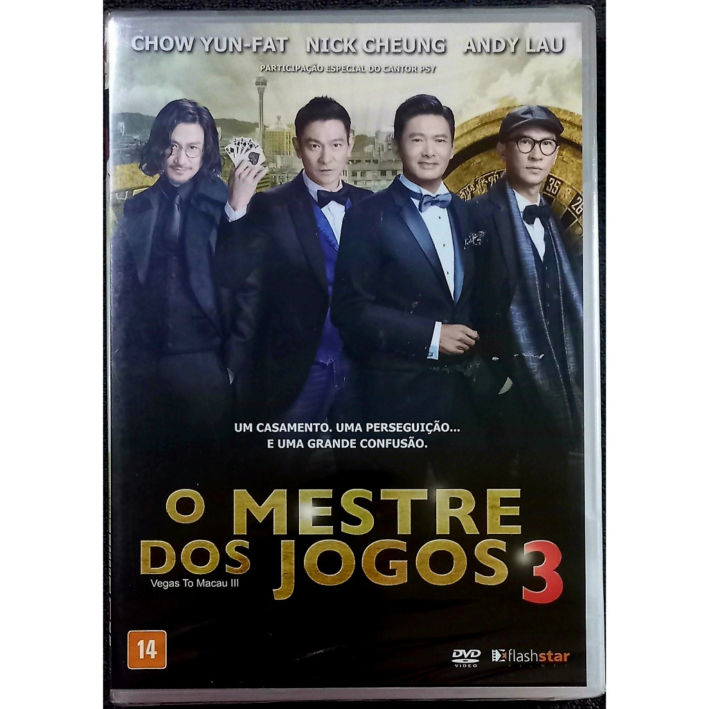 DVD O Mestre dos Jogos 3 [LACRADO] - (Chow Yun-Fat/ Nick Cheung/AndyLau)