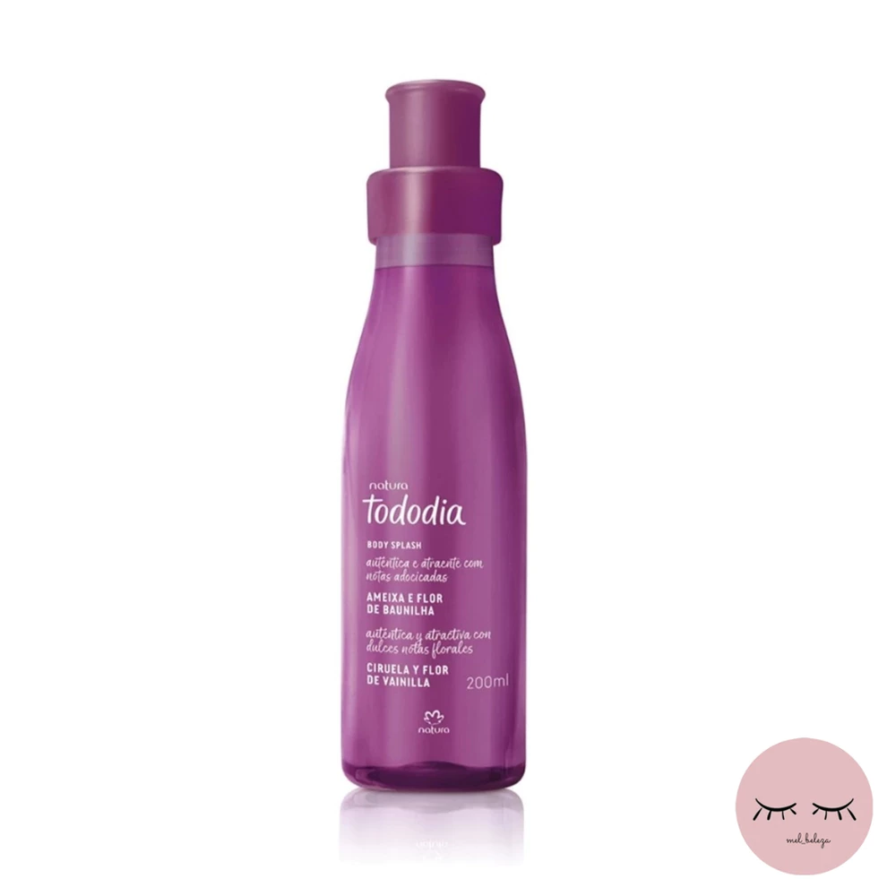 Tododia Ameixa e Flor de Baunilha Natura Body Splash Desodorante Colônia Feminino 200 ml