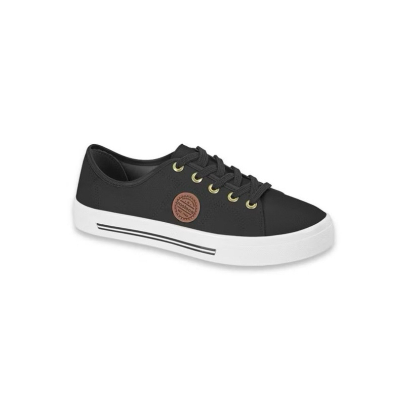 Tênis Moleca Casual Feminino Ultra Conforto Napa Original preto