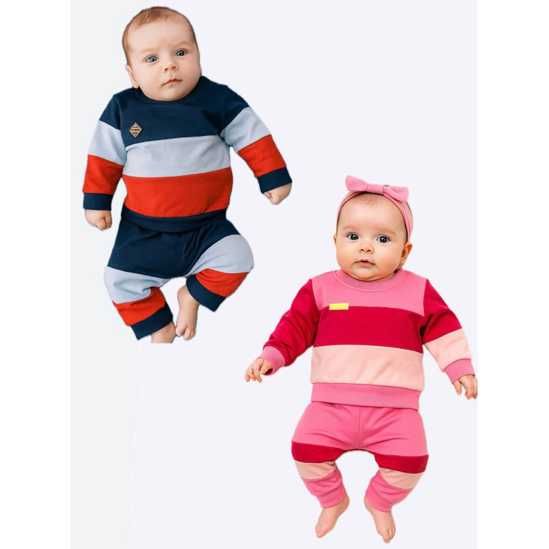 Conjunto lnverno Bebê M | Diversas Estampas e Cores | Roupa Infantil Menina e Menino | Moletom Quentinho e Confortável