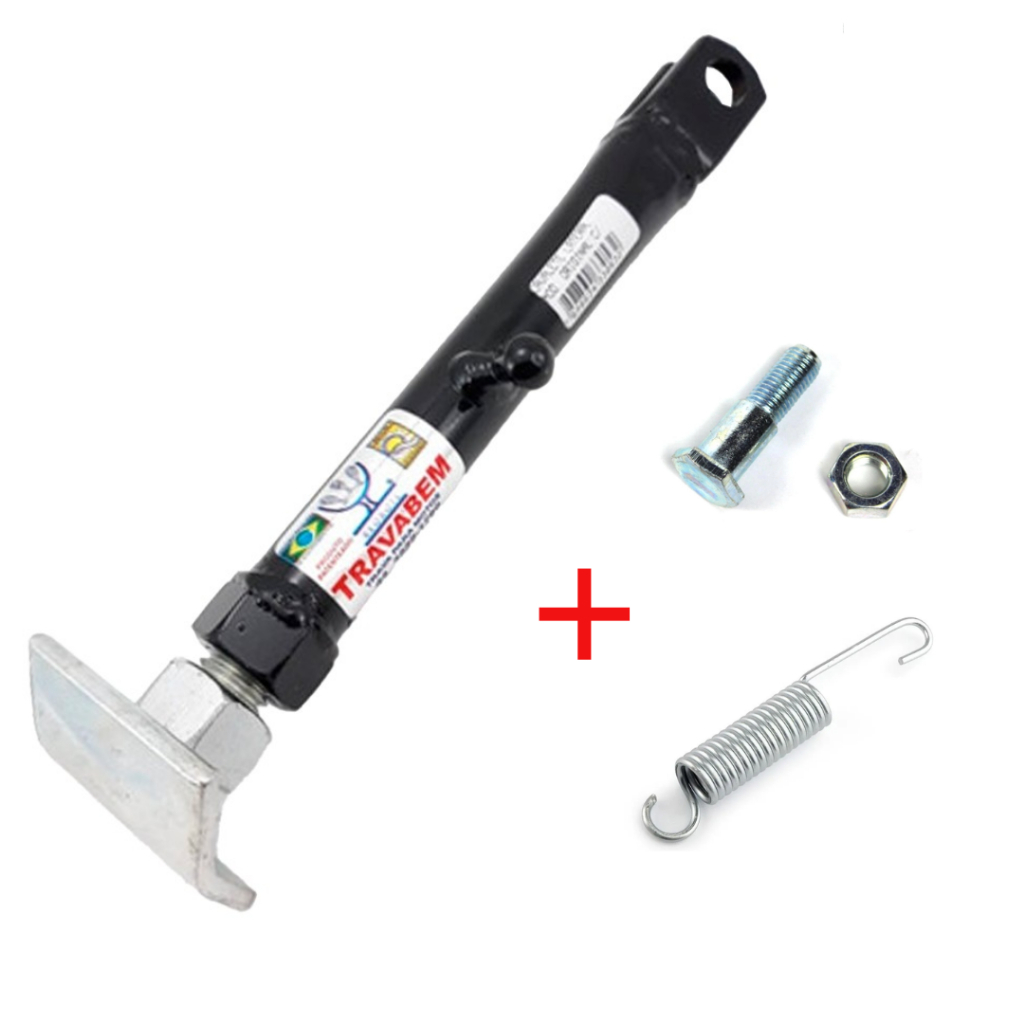 Cavalete Lateral com Regulagem  Pezinho Descanso CG Titan 125 Titan Titan 150 - 160 em Oferta na Shopee