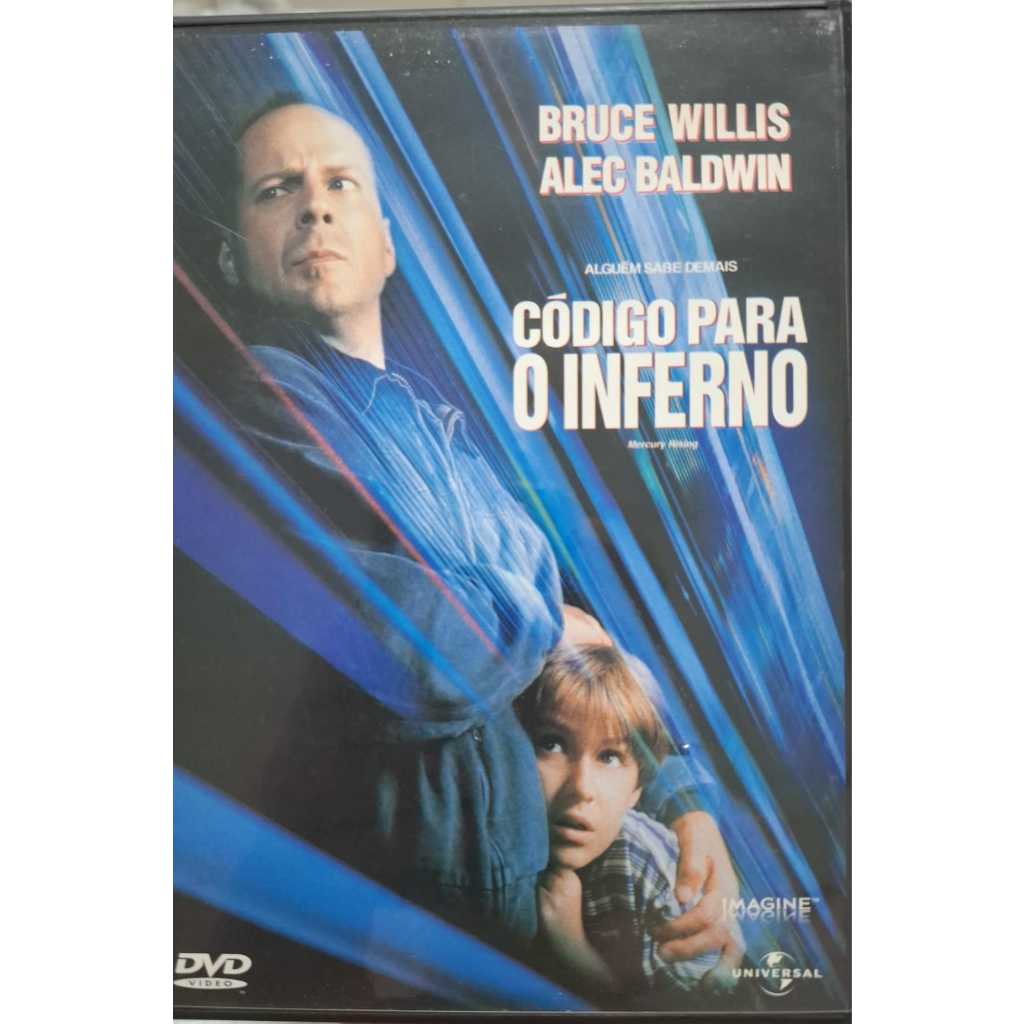 DVD FILME - CÓDIGO PARA O INFERNO COM BRUCE WILLIS E ALEC BALDWIN