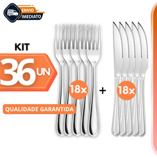 Garfos e Facas Talheres para Refeição em Aço Inox Garfo e Faca Profissional Cozinha Restaurante