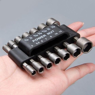 Kit de Jogo de Bits Soquete Canhão para Parafusadeira 5 A 13mm
