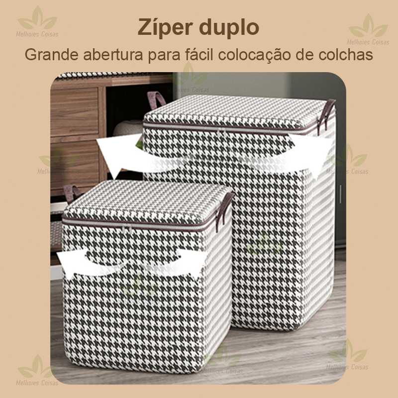 KIT3- 155L Caixa De Armazenamento De Grande Capacidade Para Colchas E Roupas Domésticas cesto de roupa suja