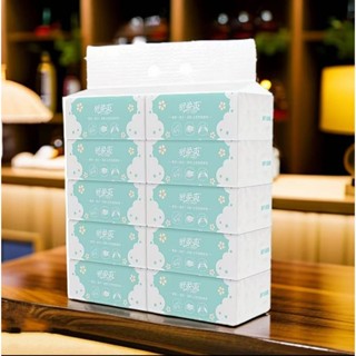 10 pacotes de toalhas de papel, papel higiênico doméstico, guardanapos, lenços de papel em Oferta na Shopee