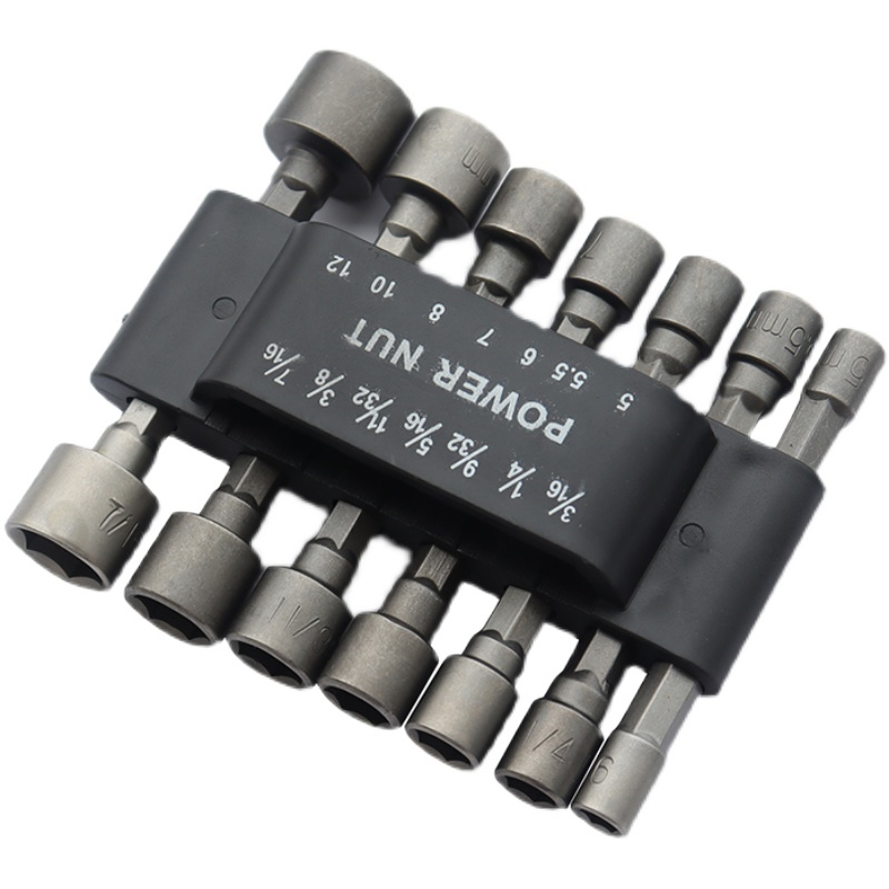 Kit de Jogo de Bits Soquete Canhão para Parafusadeira 5 A 13mm