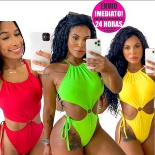 Body Maiô com Bojo Triquini 3D Texturizado Cavado Argola  REF 0344