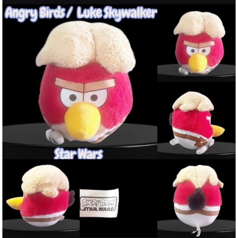 Pelúcia Angry Birds Star Wars -Bird Luke Skywalker conforme fotos