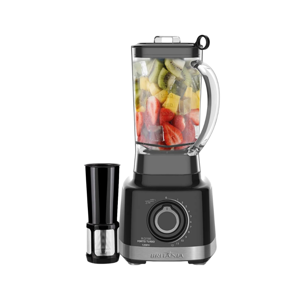 Liquidificador 3 Litros com 1400w de Potência Cor Preta Com Filtro BLQ1300P Britânia em Oferta na Shopee