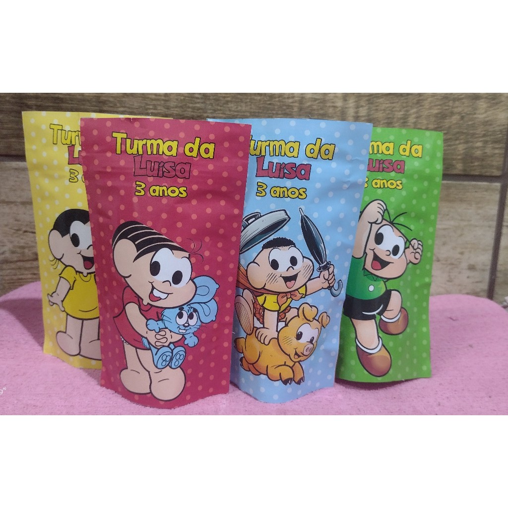 10 UNIDADES-Saco ZipLock Personalizado Turma da Mônica-Zip Lock-𝗧𝗔𝗠𝗔𝗡𝗛𝗢: 𝟭𝟬𝘅𝟭𝟳,𝟱𝗰𝗺.
