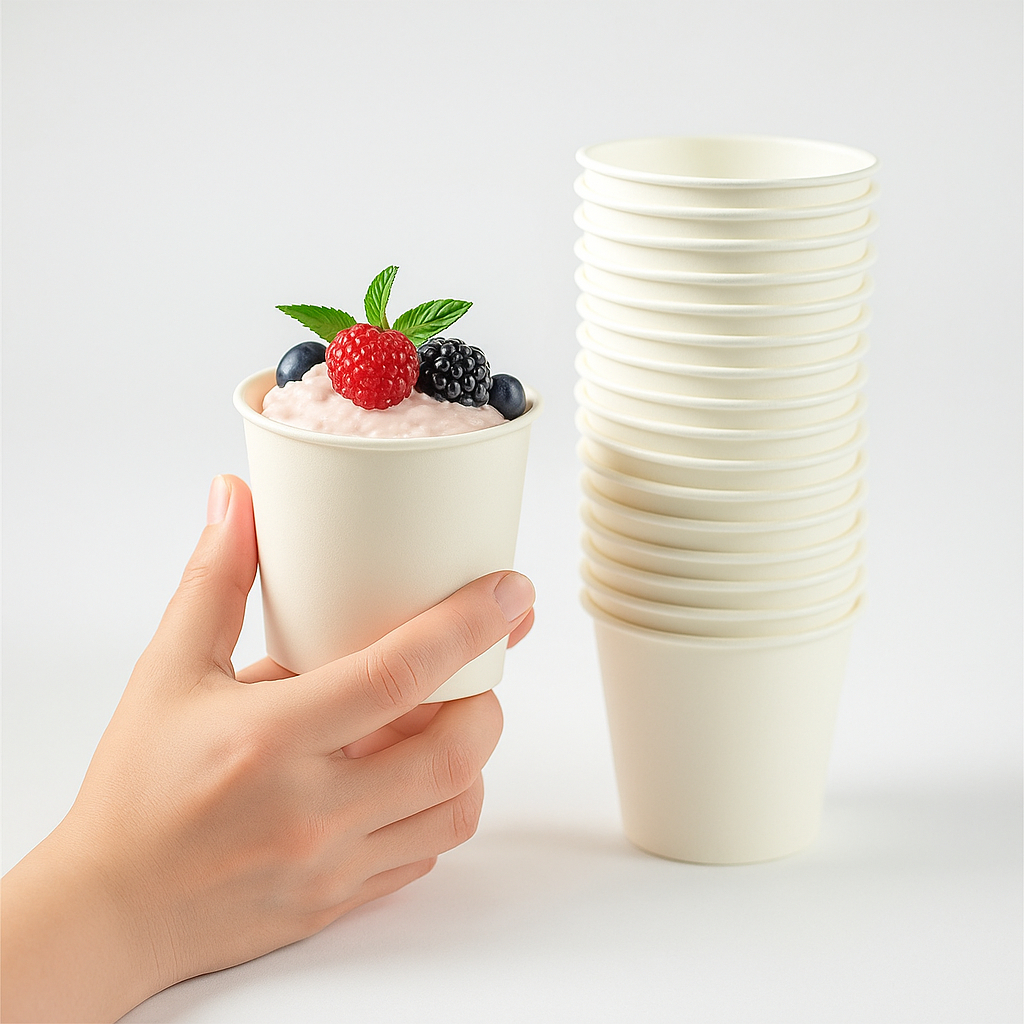 Pote Papel Descartável Branco 160ml Sobremesas Doces Bolo de Pote 100un em Oferta na Shopee