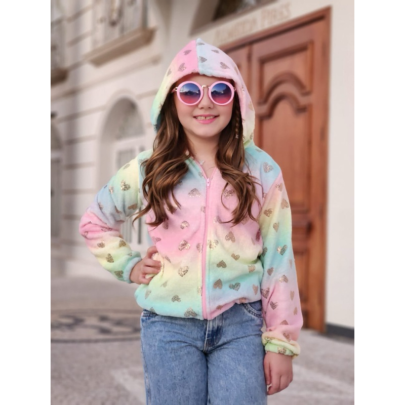 Jaqueta Infantil Peluciada Teddy  💖frio/quentinha/inverno/casaco em Oferta na Shopee