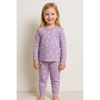 Pijama Infantil Manga longa Menina Tamanho 1 a 8 Anos Malha 100% Algodão em Oferta na Shopee