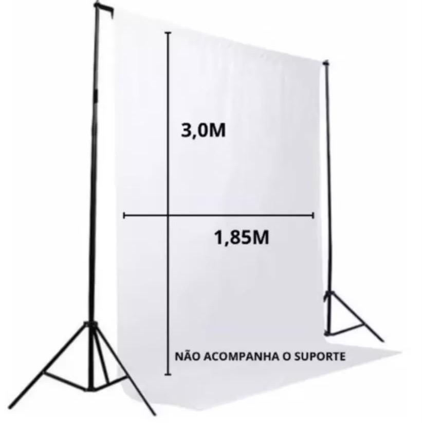 Tecido Fundo Infinito Branco Estúdio Fotográfico 3,00 X 1,85 Mts em Oferta na Shopee