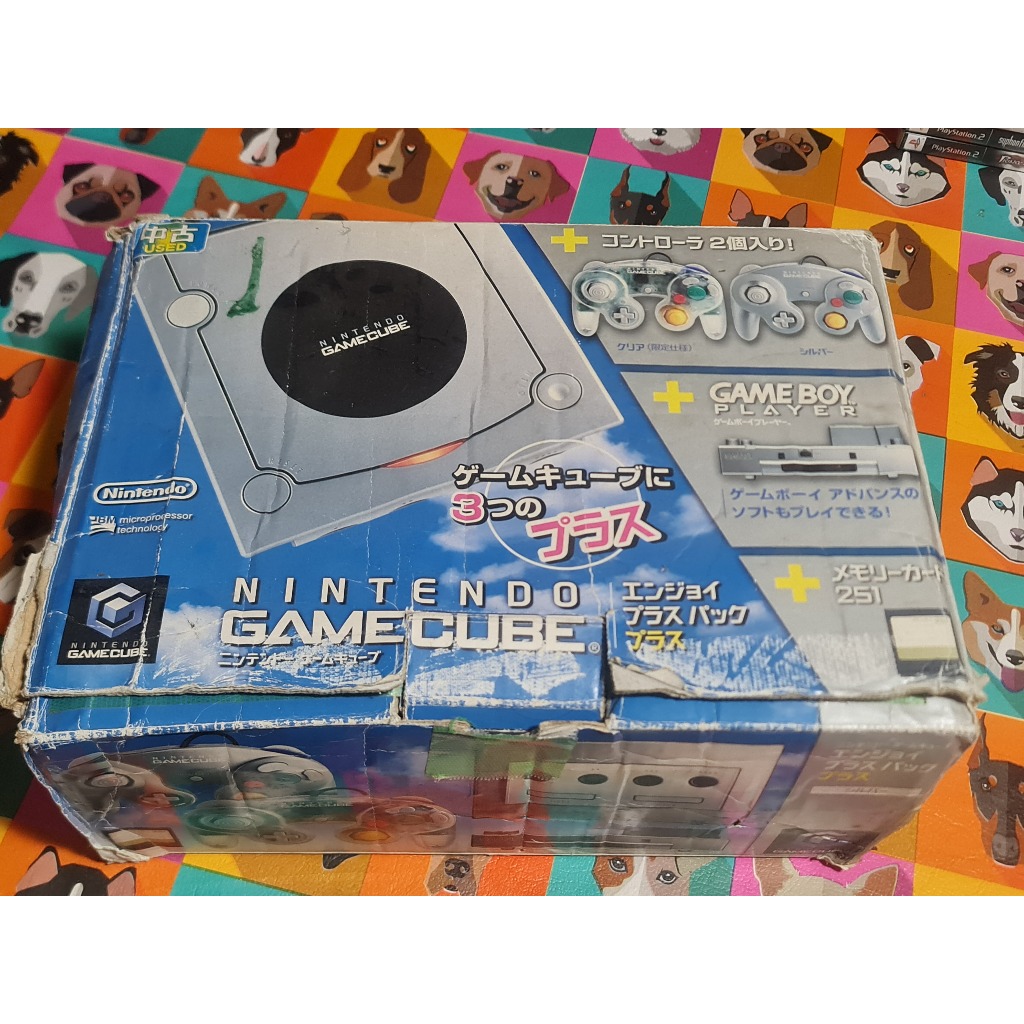 Console Videogame Nintendo Gamecube Prata CIB serial batendo