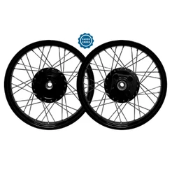 Par Roda Preta Cubo Preto Fan 125 05/08 Titan 125 00/04 Inox