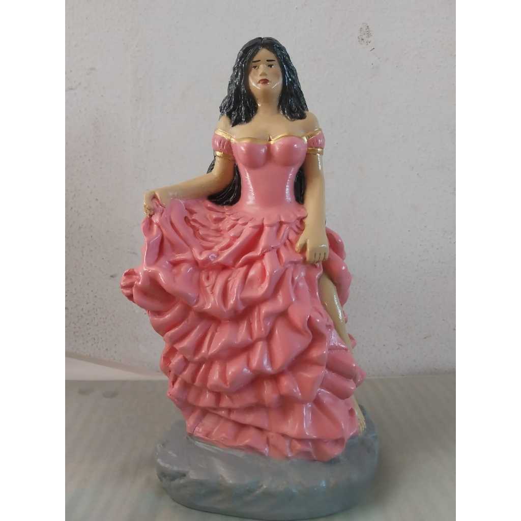 Imagem pombo gira menina 24cm gesso umbanda e candomblé em Oferta na Shopee
