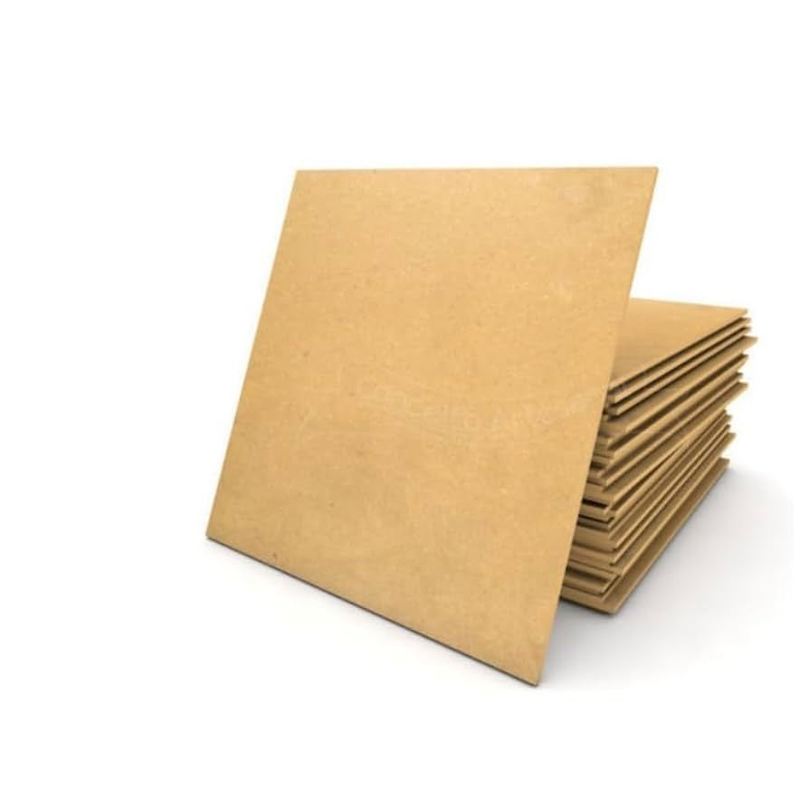 5 Placa Quadro Chapa Mdf Cru 2,5mm  32x23 Artesanato