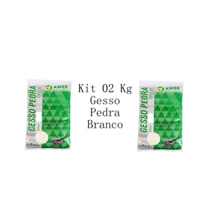 Kit 2 Gesso Pedra Branco Tipo 3 Para Odonto, Artesanato em Oferta na Shopee