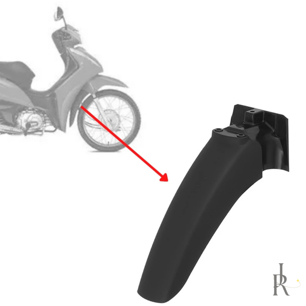 Paralama Dianteiro Parte B Traseira Pro Tork Biz 125 ES / KS 2006 A 2010 Moto  Frontal