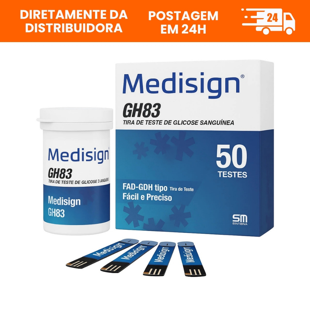 Tiras Glicemia GH83 Medisign 50/100/150 Un Original