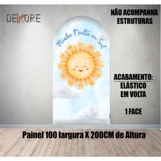 Painel 1 Volta Ao Sol Azul Vertical ou Romano1 Face em Oferta na Shopee