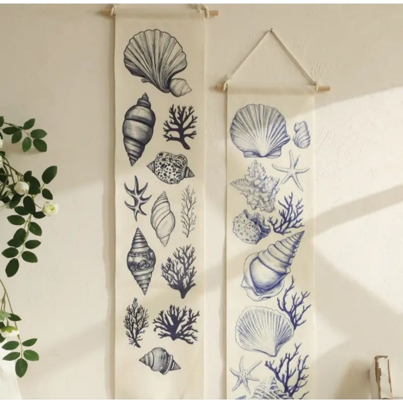 decoração fundo do mar, decoração náutica com conchas