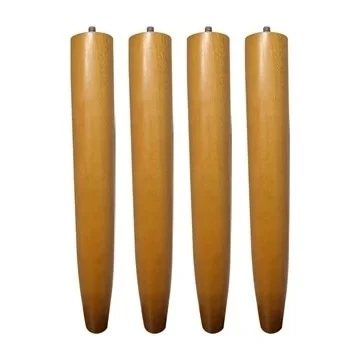 Kit 4 Pés Palito 30 Cm Pés Para Poltrona Puff Recamier Pés Retro
