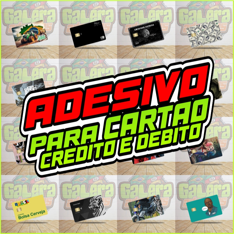 ADESIVO para cartão de crédito e débito SKIN CARD (com película protetora) - MEMES  GAMES FILMES E SERIES - Aprova Dágua
