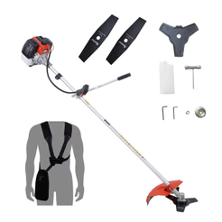 ROÇADEIRA CORTADOR DE GRAMA A GASOLINA TOYAMA RT43L-B 43CC 2T 1.7HP COM LÂMINA 3 PONTAS E 2 LÂMINAS EXTRAS