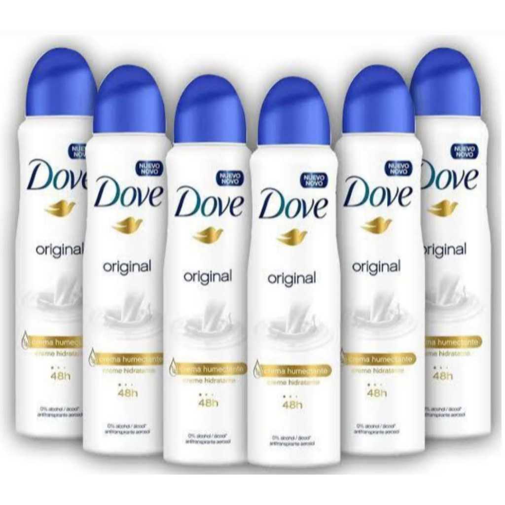 Kit 6 Desodorantes Dove Antitranspirante Aero Original 150ml