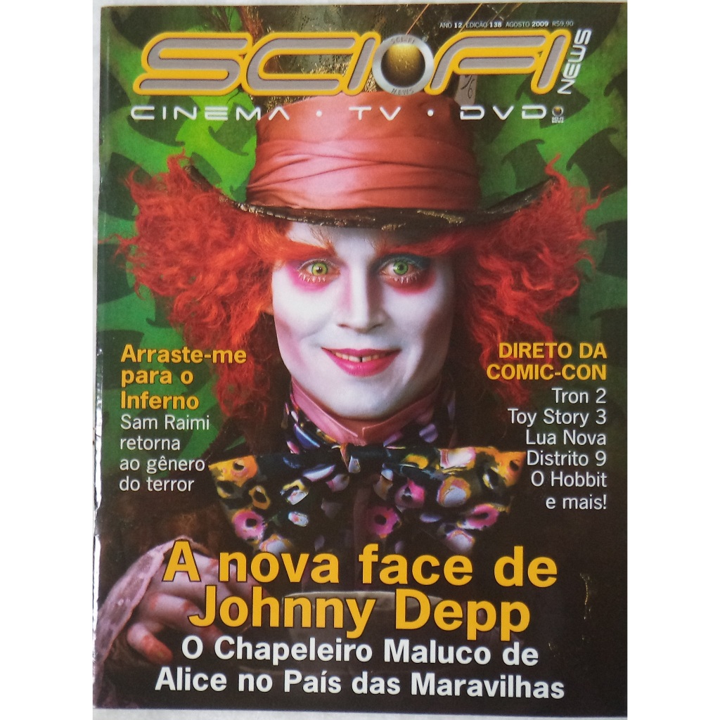 Revista Sci FI Cinema Tv DVD A nova face de Johnny Deep