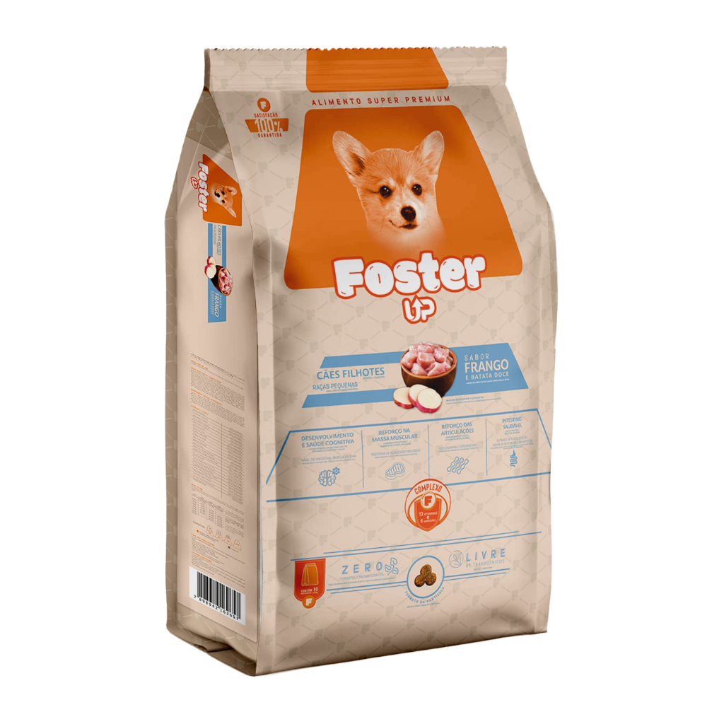 Ração Foster Up Filhote Frango e Batata Doce 10,1 kg