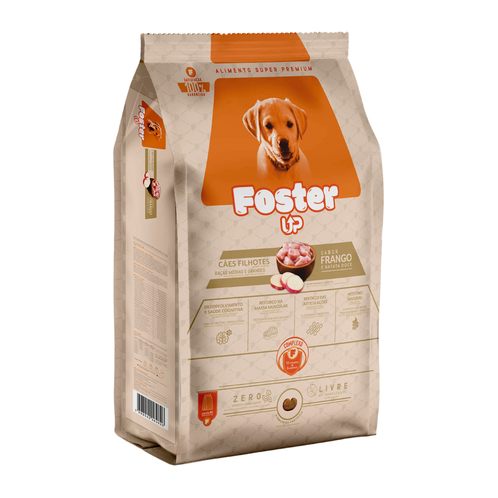 Ração Foster Up Filhote Raça Média e Grande 15 kg