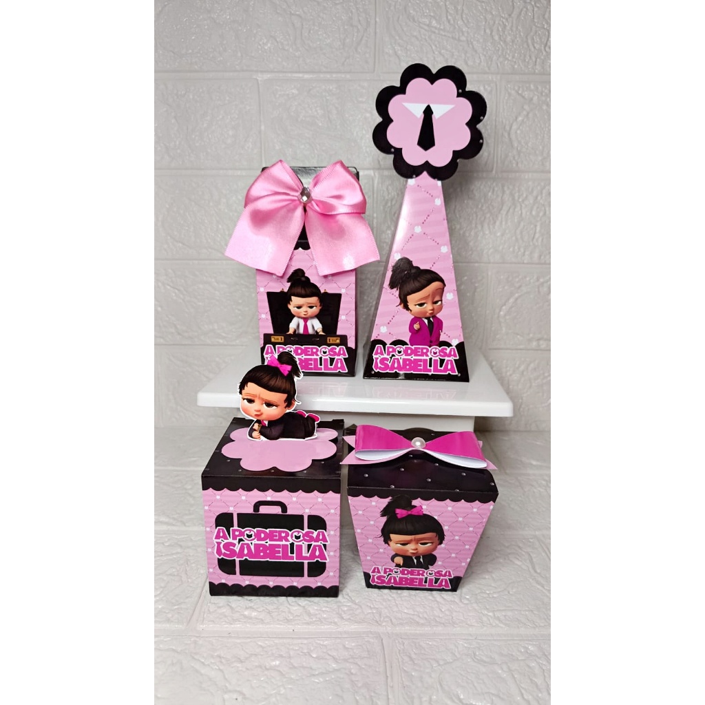 PEGUE E MONTE A PODEROSA CHEFINHA - KIT FESTA PERSONALIZADO -  CAIXINHAS PARA FESTA - LEMBRANCINHA DE FESTA