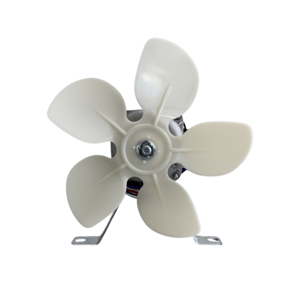 Micro Motor Ventilador Exaustor 1/40 110V/220V Bivolt Hélice Plástica 8” Suporte Freezer Balcão