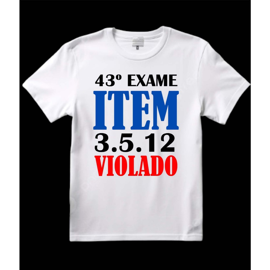 Camiseta 100% poliéster anula FGV, Exame de OAB, Violação do edital, 43º exame de ordem