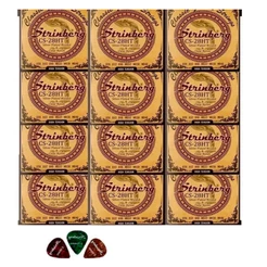 Kit 12 Encordoamentos Strinberg P/ Violão Nylon Cs28ht