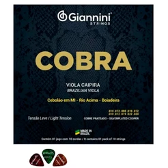Encordoamento Giannini Cobra Viola Caipira Cebolão Mi Gesvl